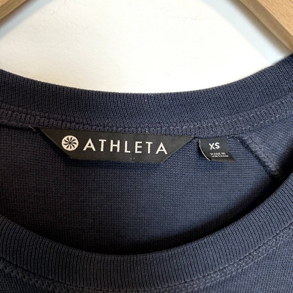 NEW** Athleta Womens Serenity Criss Cross Dress Tunic Top Size XS Long Sleeve - Picture 6 of 16